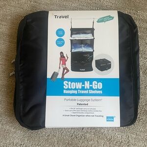 Grand Fusion Stow-N-Go Portable Hanging Travel Shelves, Packing Organizer